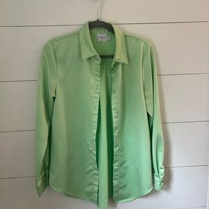 Lime Green Silly Button-Up Shirt